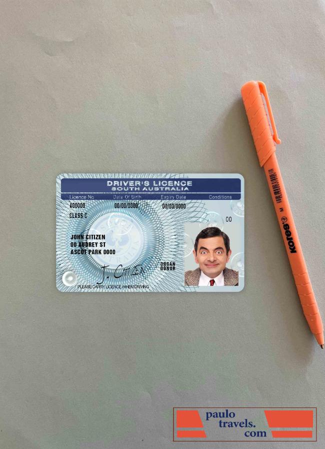 South Australia DL  photolook FRONT PSD template